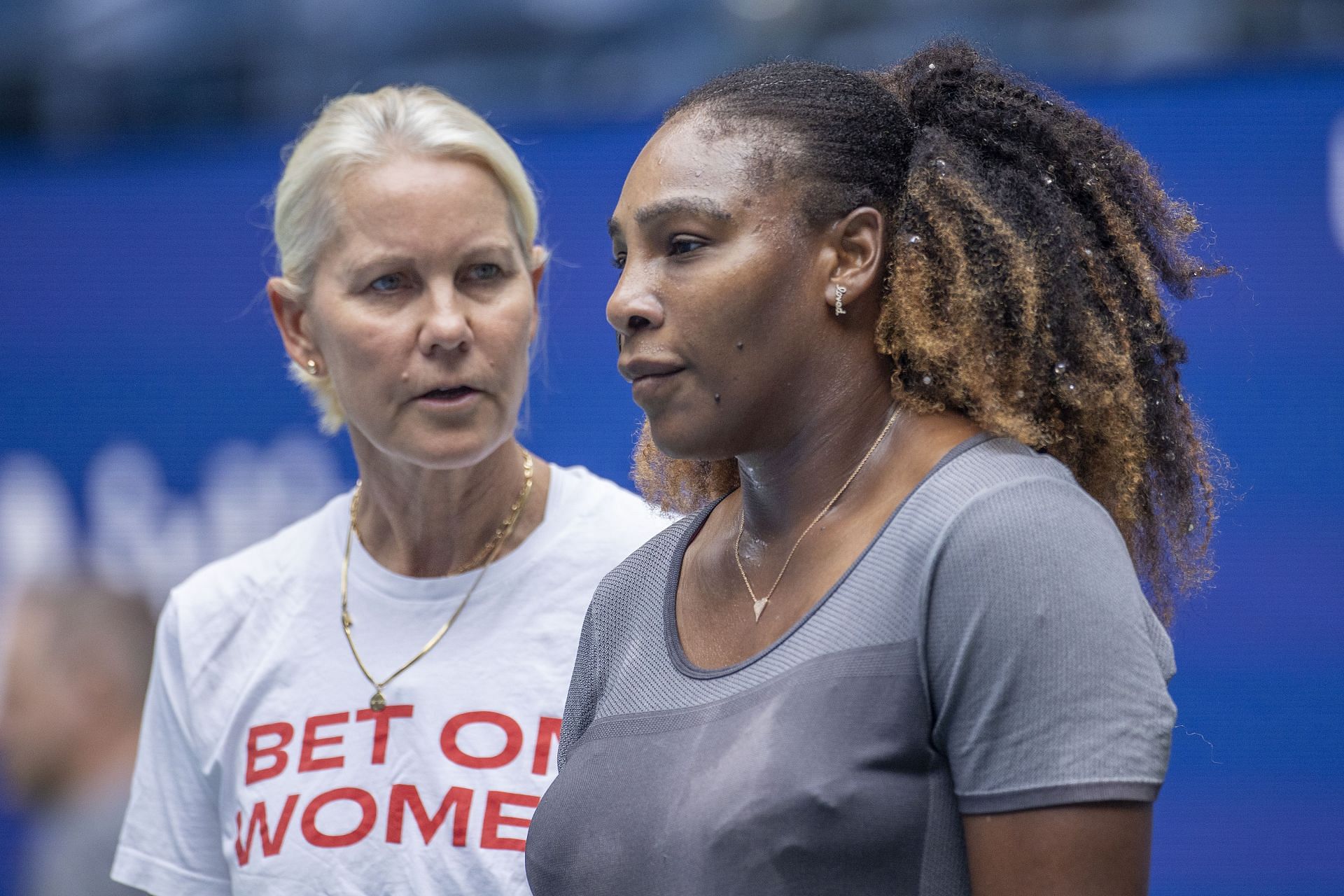 Rennae Stubbs pictured with the legendary Serena Williams at the 1011 US Open | Image Source: Getty